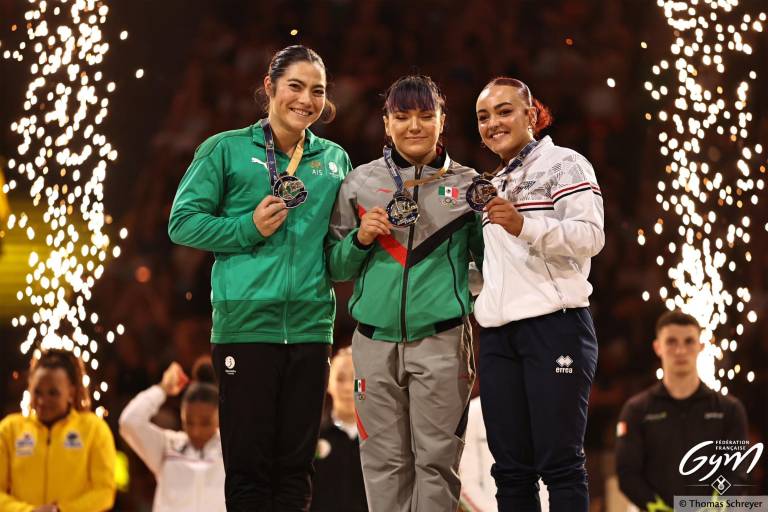 Alexa Moreno gana oro y bronce en Copa del Mundo de Gimnasia