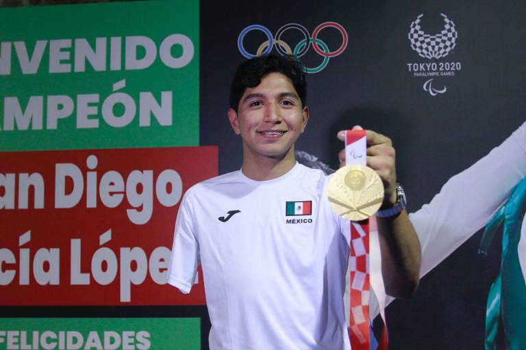 Culiacán recibe a Juan Diego García, campeón en los Juegos Paralímpicos Tokio 2020