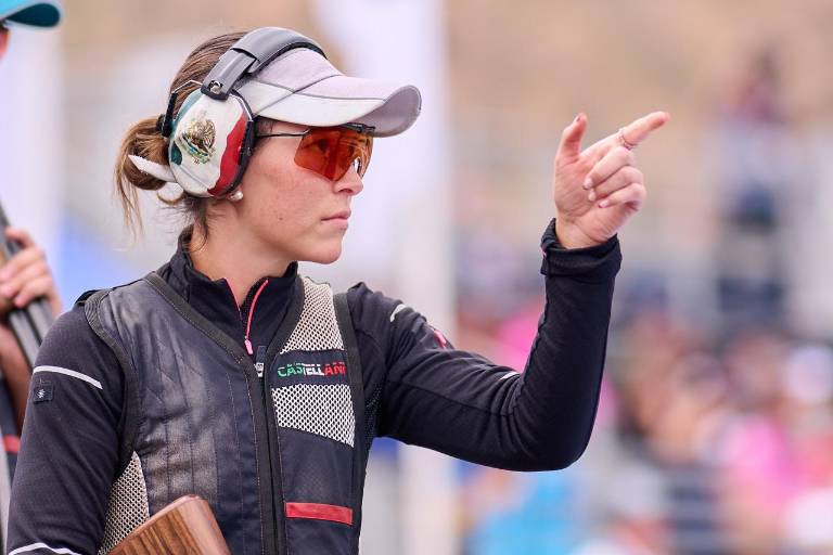Gabriela Rodríguez en el top 5, al inicio del skeet femenil en París 2024