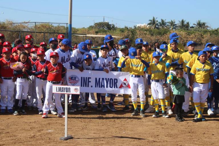 Inauguran la edición 42 de la Liga de Beisbol Infantil y Juvenil Quintero Castañeda