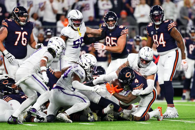 Los Vikings se imponen a los Bears y acechan a los Lions en la NFC Norte