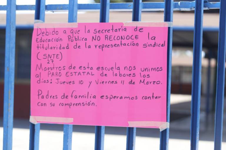 No existe una sola razón para el segundo paro del SNTE 27, es una demanda política no laboral: SEPyC