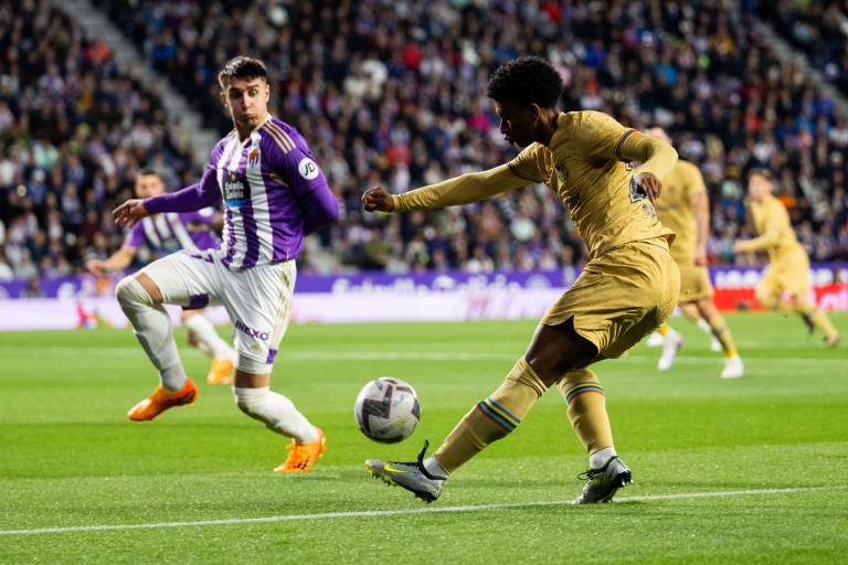 El Real Valladolid sorprende al Barcelona con su valentía
