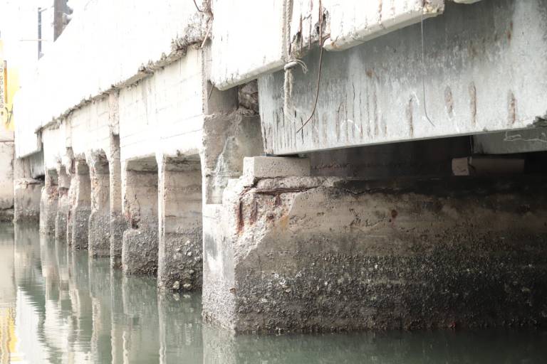 Causa alerta deterioro en el puente Juárez de Mazatlán