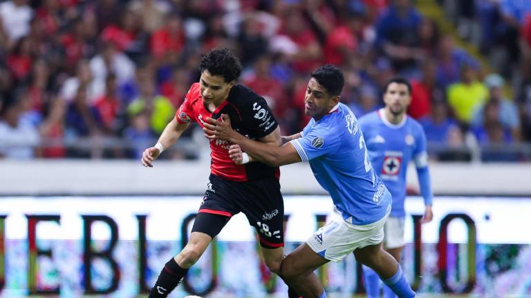 Atlas y Cruz Azul empatan a dos goles.