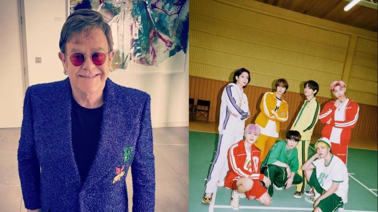 Sir Elton John participa en el reto de BTS al cantar el tema ‘Permission to Dance’.