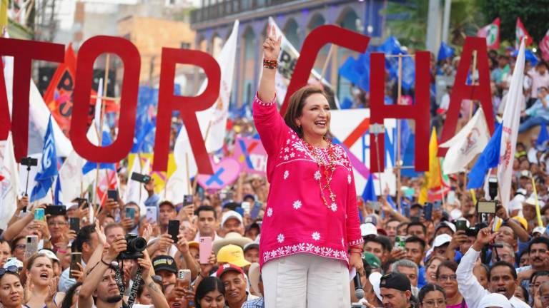 La candidata Xóchitl Gálvez Ruiz afirma que el traidor a la Patria es Andrés Manuel López Obrador.