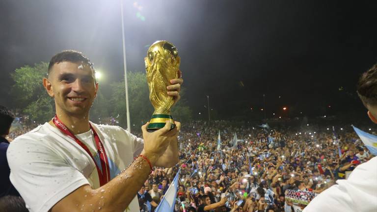 Emiliano Martínez fue muy criticado por su celebración.