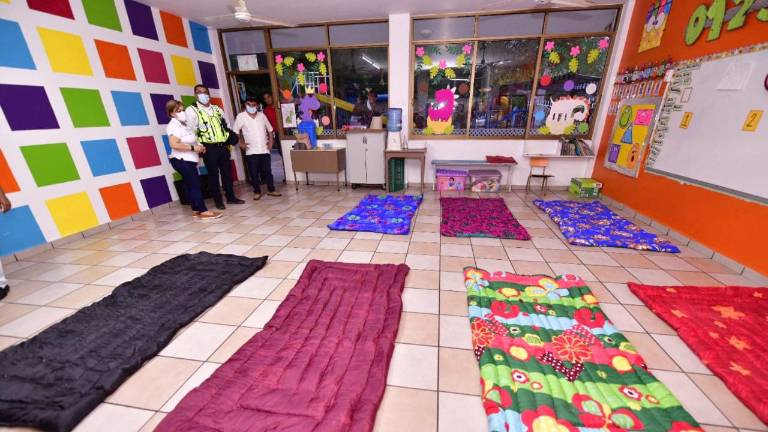 El albergue del ICO está listo para recibir a personas que necesiten refugios ante las lluvias.