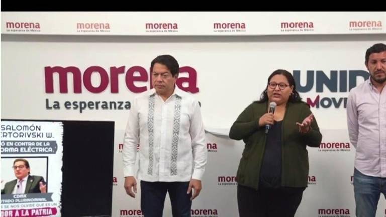 Mario Delgado y Citlali Hernández.