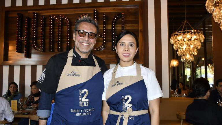 Los chefs Luis Osuna e Irma Tarín celebran el segundo aniversario de Humaya Restaurante.