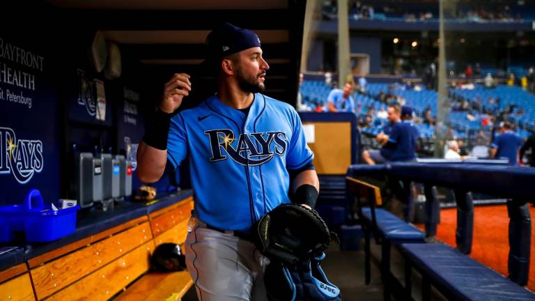 Mike Zunino dio jonrón clave para el triunfo de los Rays de Tampa Bay.