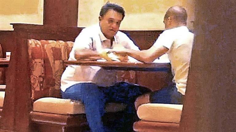 Pío López Obrador con David León Romero captados en un video.