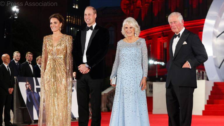 Los príncipes en la alfombra roja.