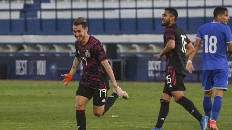 Jesús Angulo celebra su gol.
