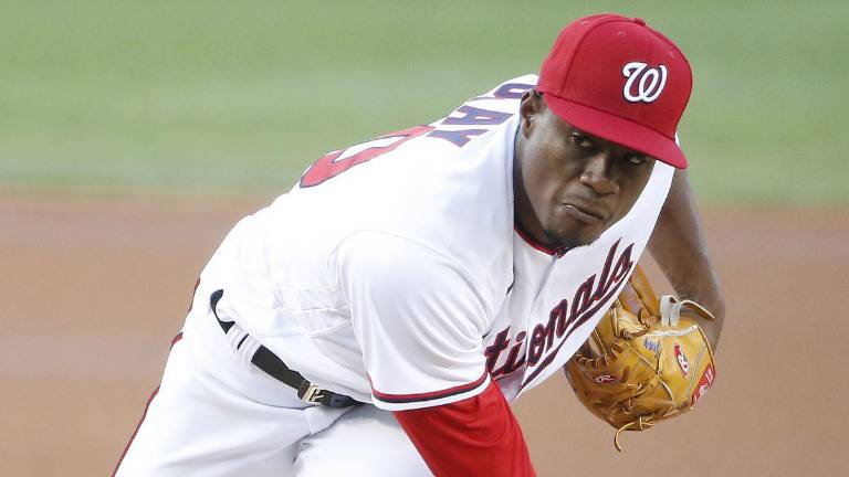 Josiah Gray logró aislar una carrera en casi seis entradas de labor.