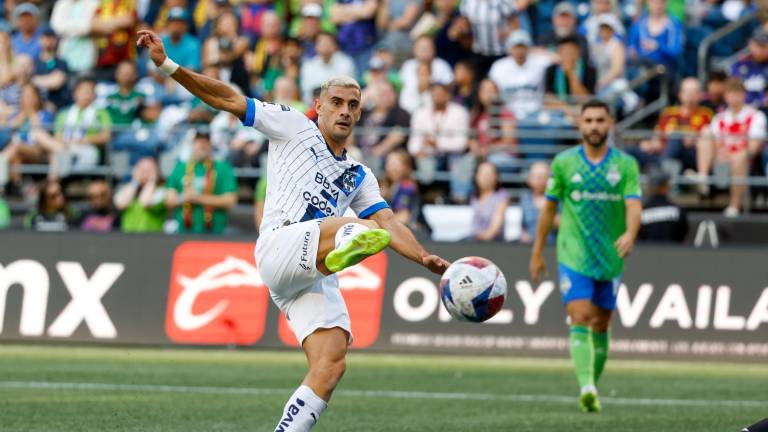 Germán Berterame fue la figura de Rayados al marcar tres goles.