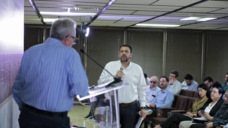El Secretario de Agricultura Ismael Bello Esquivel habla del almacenamiento en las presas.