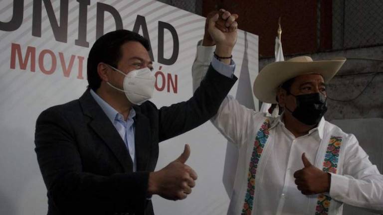 Mario Delgado y Félix Salgado Macedonio.