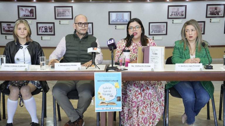 Conferencia de prensa para dar a conocer el Festival Cultural “Gabriel García Márquez” en Mocorito.