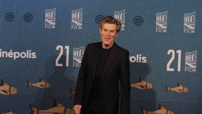 El actor Willem Dafoe acude al Festival Internacional de Cine de Morelia en su 21 edición.