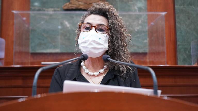 La diputada Jesús Angélica Díaz Quiñónez, del PAS, propuso el punto de acuerdo.