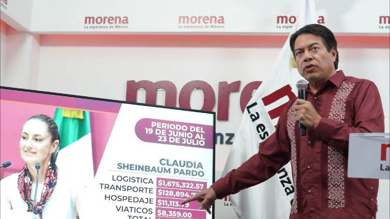 Reporte de gastos realizado por Claudia Sheinbaum, aspirante a la Presidencia de México.