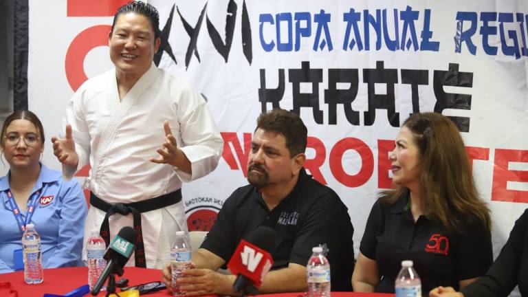 Eduardo Yoshii Kazuga comentó en la presentación de la Copa Anual Regional de Karate Datemex influyó en su hijo Hiroto Yoshii Mizukami.