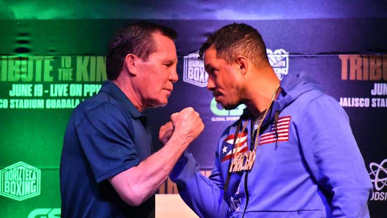 Julio César Chávez y Héctor Camacho Jr. se miden este sábado.