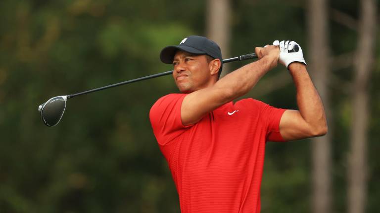 El campeón mundial Tiger Woods.