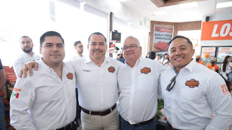 Julio Aguillón, Julián Aguillón, Arturo Vázquez y José Fuentes.
