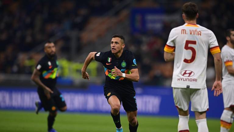 Alexis Sánchez fue el autor del segundo gol del Inter de Milán.