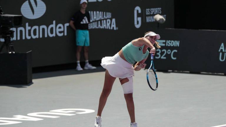 Sofía Kenin se mete a semifinales en Guadalajara.