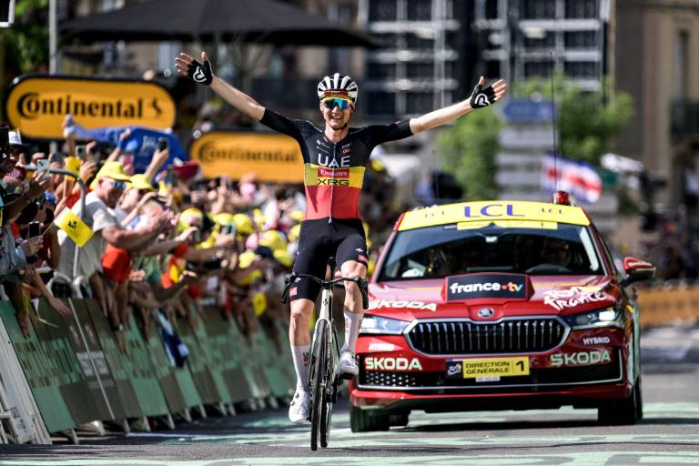 Wellens, gregario de Pogacar, gana en Carcasona; el esloveno sigue de líder