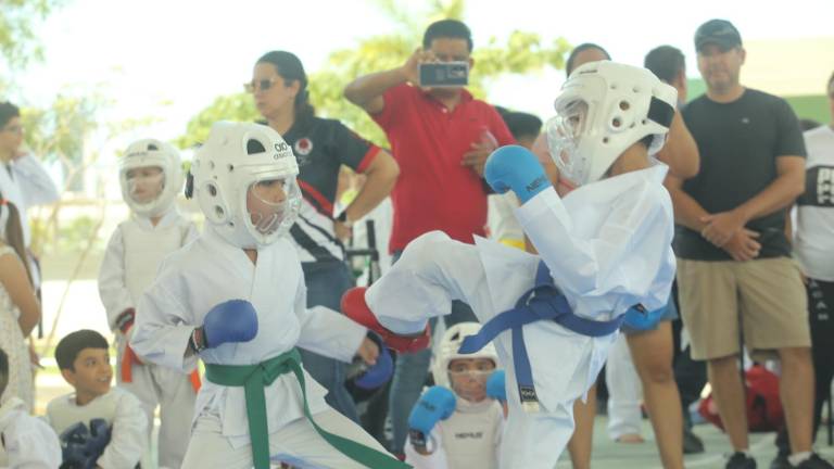Pequeños karatecas brillan en la Copa Regional Datemex 2025 con talento y disciplina.