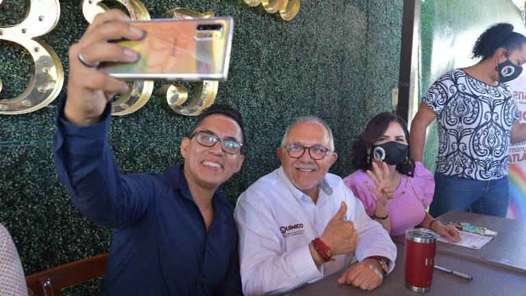 Tiago Ventura, titular del Colectivo Voto Incluyente y Luis Guillermo Benitez Torres.