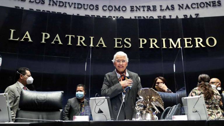 Olga Sánchez Cordero Dávila, presidenta de la Mesa Directiva del Senado de la República.