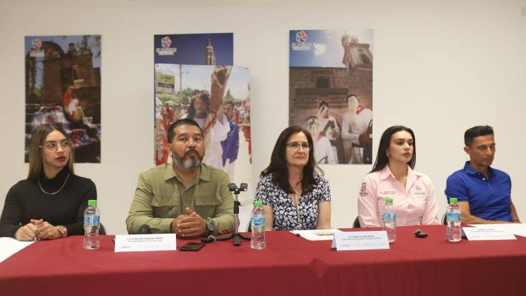Conferencia de prensa para invitar al Viacrucis de Malpica, en Concordia.
