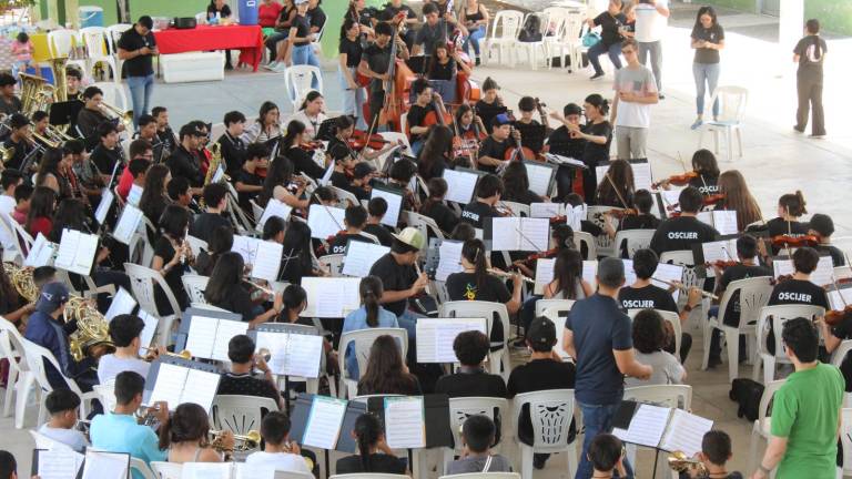 Con las cuatro agrupaciones se conforma una orquesta de 175 miembros entre niños y jóvenes.