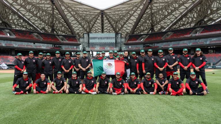 Selección mexicana de beisbol, medallista de oro en los Juegos Centroamericanos y del Caribe San Salvador 2023, en el Estadio Alfredo Harp Helú.
