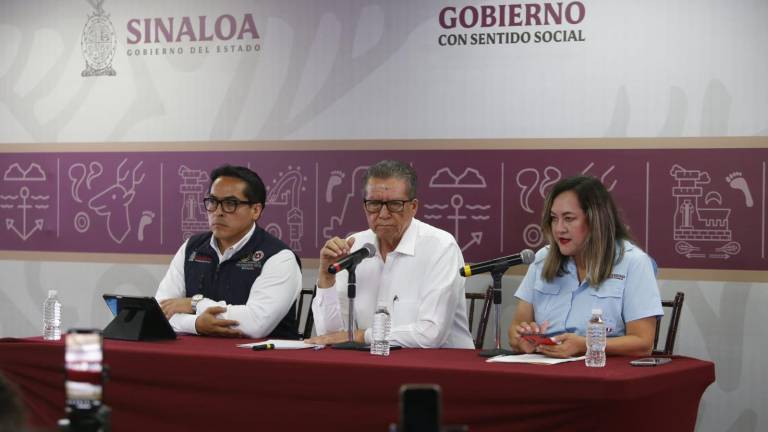 Conferencia de seguridad del Gobierno de Sinaloa.
