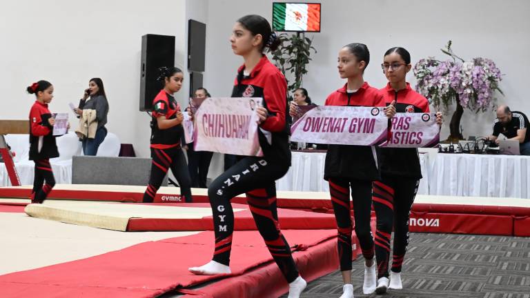 Las gimnastas provienen de cinco estados.