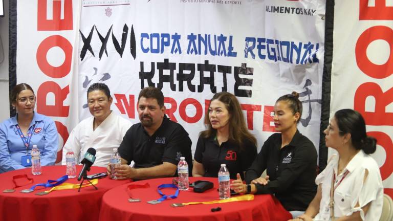 En rueda de prensa se anunció la edición 26 de la Copa Anual Regional de Karate Noroeste.