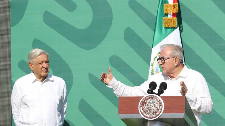 Rubén Rocha Moya durante su intervención en La Mañanera.