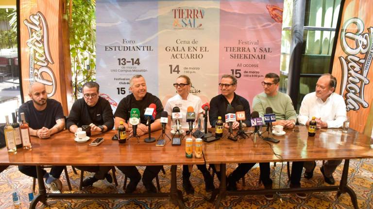 Presentan en Culiacán el festival “Tierra y Sal”, que se llevará a cabo en Mazatlán del 13 al 15 de marzo.