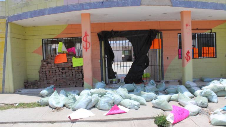 La guardería del DIF Municipal que era utilizada por personal del Ejército en Rosario luce desolada.