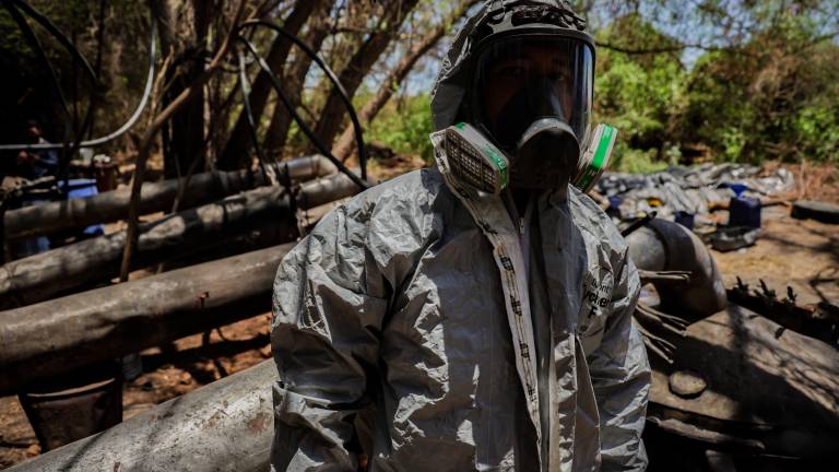 Un remolque abandonado fue localizado por el Ejército en una zona enmontada de la sindicatura de Tabalá, al sur de Culiacán.