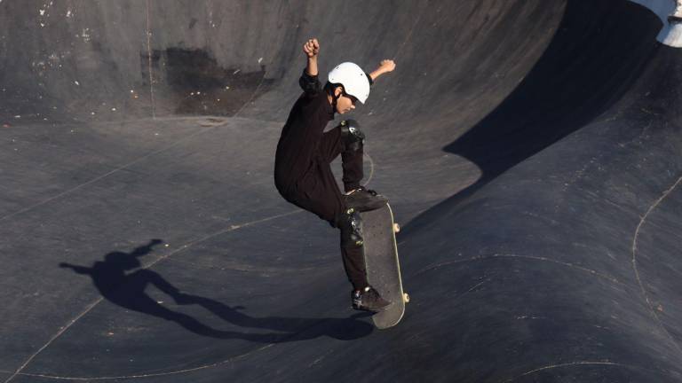 Los mejores exponentes del skateboarding se reunieron en el Parque de la Juventud.