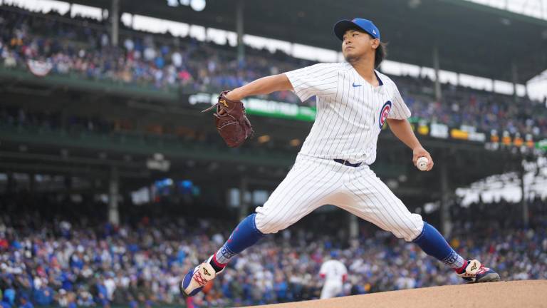 Shota Imanaga tuvo un efectivo debut con los Cachorros de Chicago.