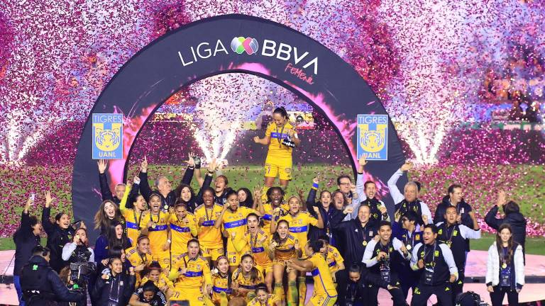 Tigres se impuso por global de 3-0 al Club América para obtener su sexta estrella de campeonas en la Liga MX Femenil.